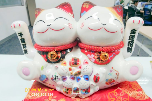 Mèo Thần Tài cặp đôi