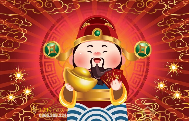 Ảnh Thần Tài thu hút tài lộc