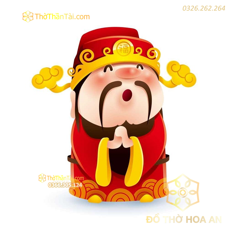 Ảnh Thần Tài đẹp – mẫu 3 (ảnh vuông)