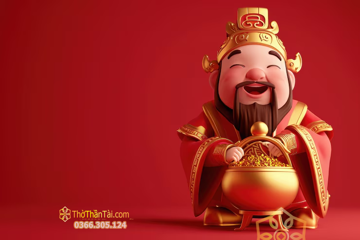 Ảnh Thần Tài đẹp – mẫu 2 (ảnh ngang)