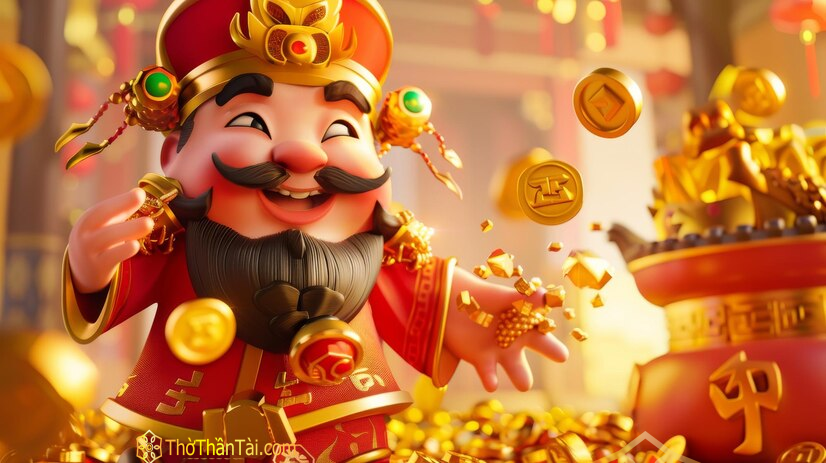 Ảnh Thần Tài đẹp – mẫu 3 (ảnh ngang)