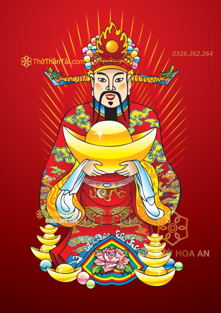 Ảnh Thần Tài đẹp – mẫu 20 (ảnh dọc)