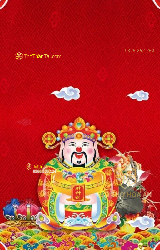 Ảnh Thần Tài đẹp – mẫu 22 (ảnh dọc)