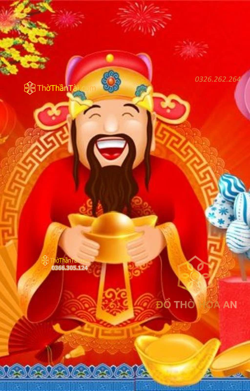 Ảnh Thần Tài đẹp – mẫu 32 (ảnh dọc)