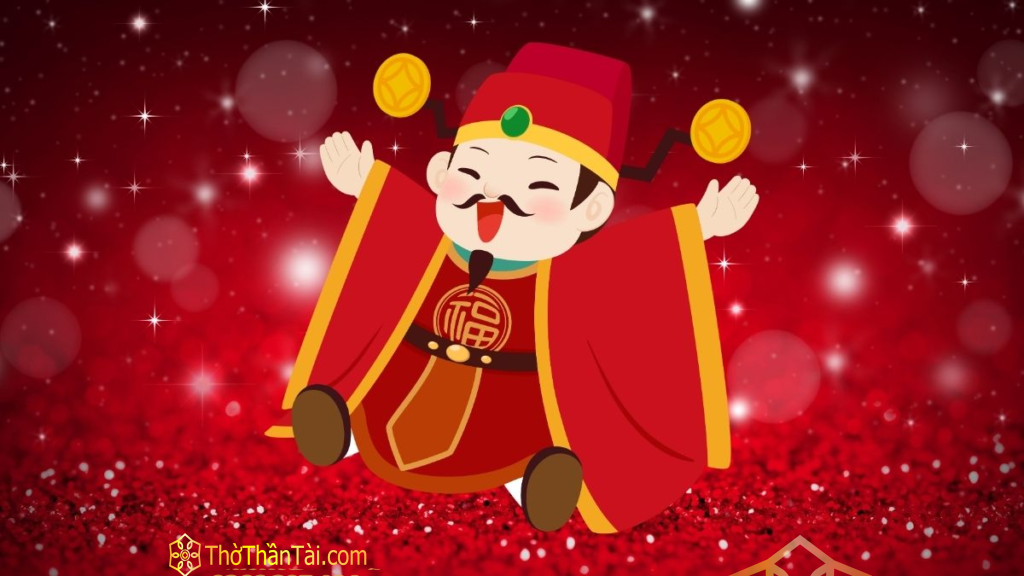 Ảnh Thần Tài đẹp – mẫu 5 (ảnh ngang)