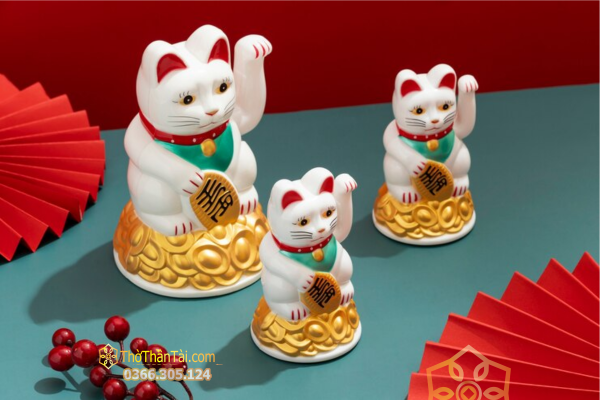Hình nền mèo Thần Tài cho máy tính – mẫu 2