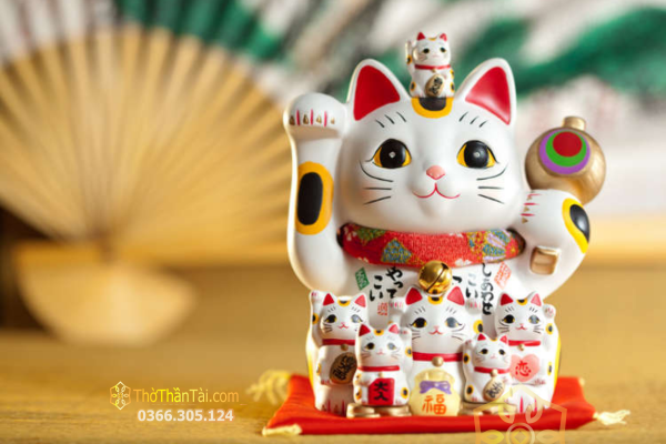 Hình nền mèo Thần Tài cho máy tính – mẫu 31