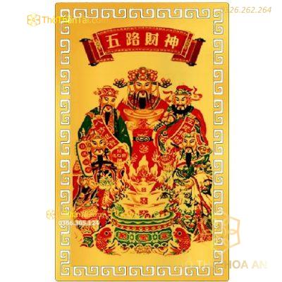Bùa Ngũ Lộ Thần Tài cầu bình an, tài lộc