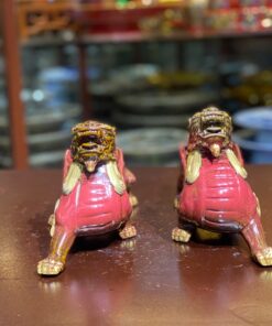 Cặp Tỳ Hưu Sứ Tử Sa Đỏ