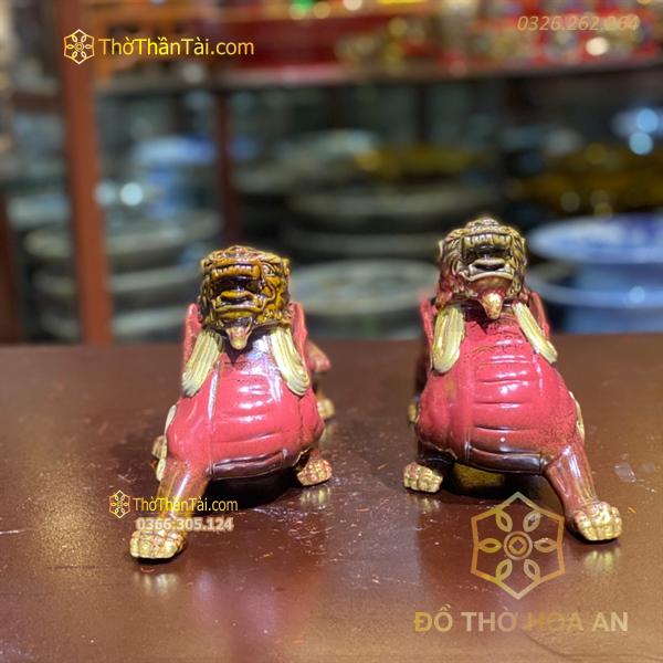 Cặp Tỳ Hưu Sứ Tử Sa Đỏ