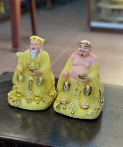 Tượng Thần Tài Thổ Địa Mây Bột Đá Vàng