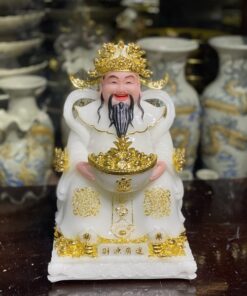 Tượng Thần Tiền/ Thần Phát Phú Quý Rồng Trắng