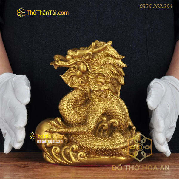 Rồng Đồng Ôm Long Châu Phong Thủy