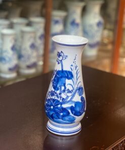 Lọ Hoa Dáng Huệ Hoa Sen Men Trắng