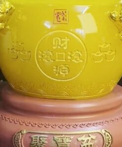 Bồn Tụ Bảo Chiêu Tài Đá Vàng