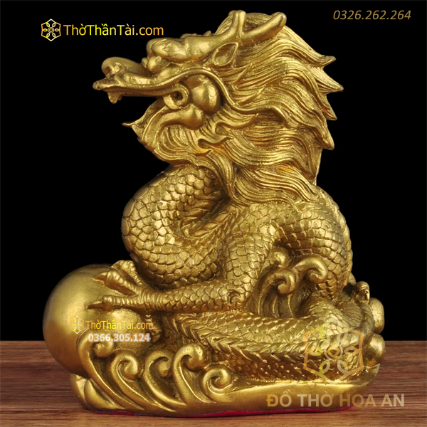 Rồng Đồng Ôm Long Châu Phong Thủy