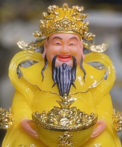 Tượng Thần Phát/ Thần Tiền/ Triệu Công Minh Bột Đá Thạch Anh Vàng