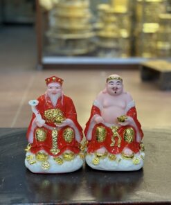 Tượng Thần Tài Thổ Địa Mây Bột Đá Đỏ