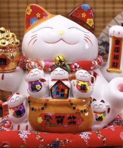 Mèo Thần Tài Tụ Bảo Bồn Thống Nhất Kim