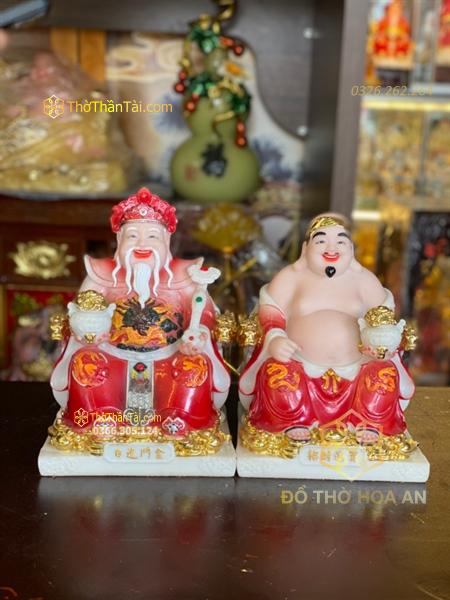 Tượng Thần Tài Thổ Địa Bột Đá Đỏ SP001253
