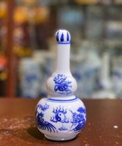 Nậm Rượu Rồng Men Trắng