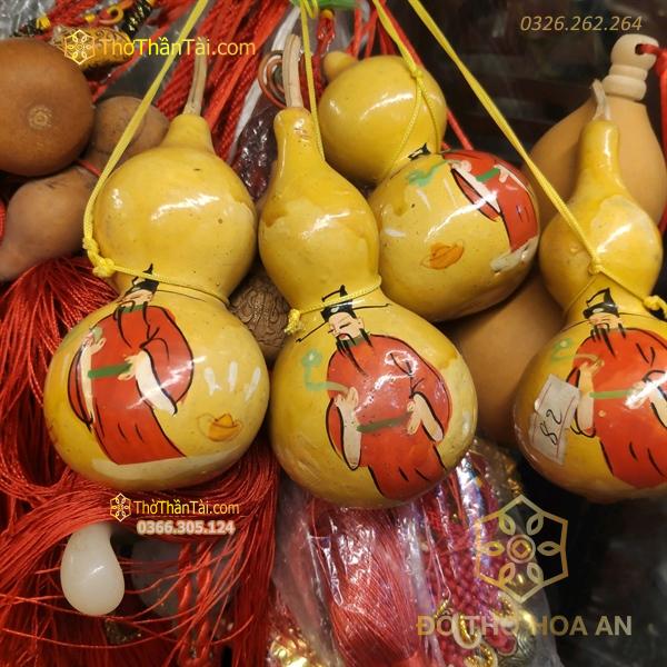 Hồ Lô Gỗ/Móc Treo Chìa Khóa Hồ Lô Gỗ Hình Phúc