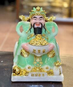 Tượng Thần Tiền/ Thần Phát Phú Quý Xanh Ngọc