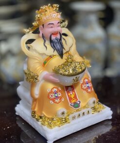 Tượng Thần Tiền/ Thần Phát Phú Quý Rồng Vàng Gấm