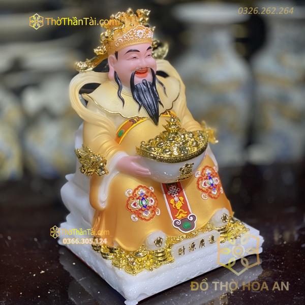 Tượng Thần Tiền/ Thần Phát Phú Quý Rồng Vàng Gấm
