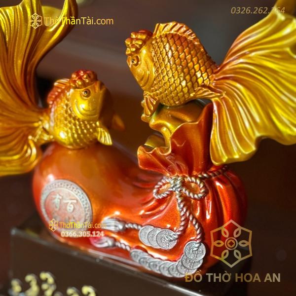 Đôi Cá Chép Đón Lộc Phong Thủy