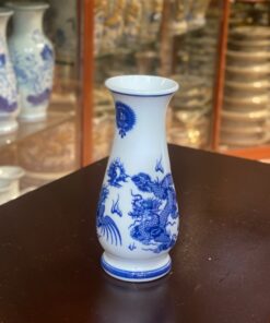 Lọ Hoa Dáng Huệ Rồng Men Trắng
