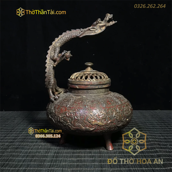 Đốt Trầm Đồng Quai Rồng