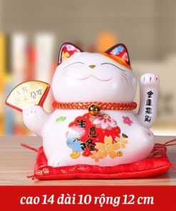Mèo Thần Tài Maneki Neko Mini 14cm