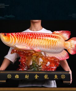 Tượng Cá Huyết Long Phong Thủy Lớn