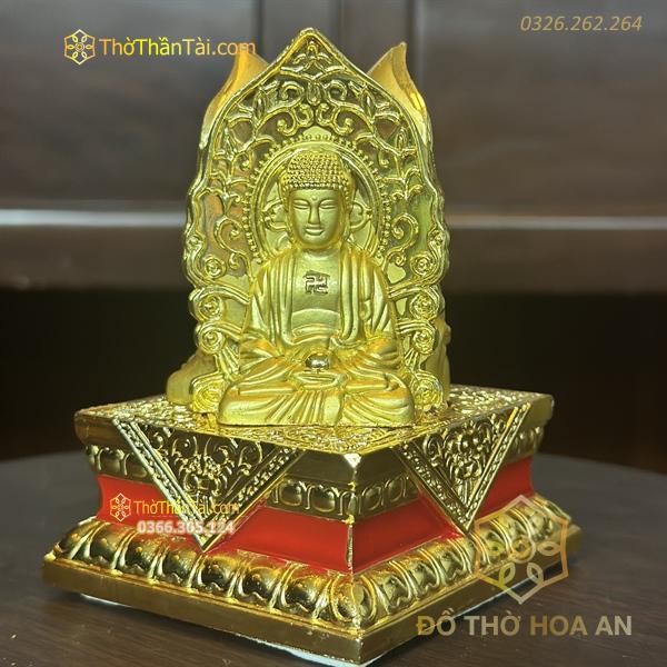 Tượng Tam Thế Phật Kính Đế Vuông Đặt Ô Tô-Bàn Làm Việc