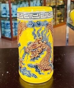 Ống Hương Men Vàng Hoàng Kim