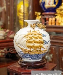 Bình Hút Lộc Thuận Buồm Xuôi Gió Đắp Nổi