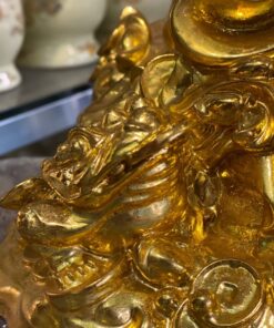 Tượng Di Lặc Như Ý Dát Vàng 24K
