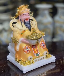 Tượng Thần Tiền/ Thần Phát Phú Quý Rồng Vàng Gấm