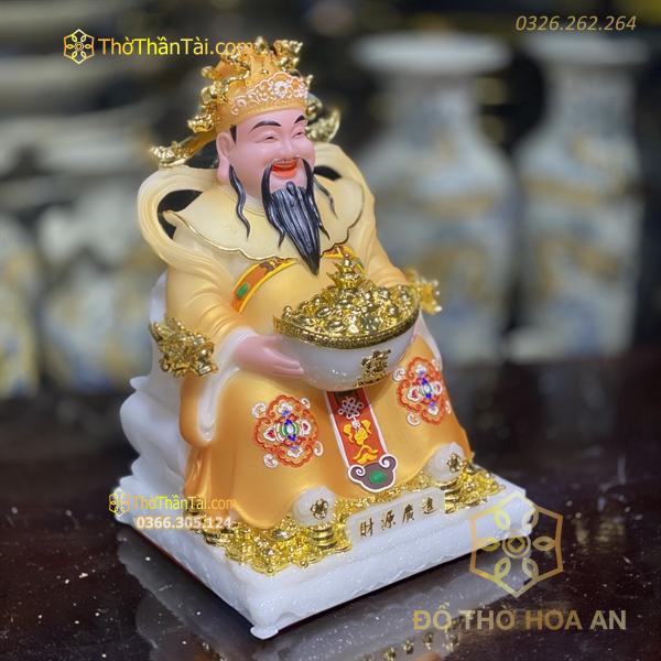 Tượng Thần Tiền/ Thần Phát Phú Quý Rồng Vàng Gấm