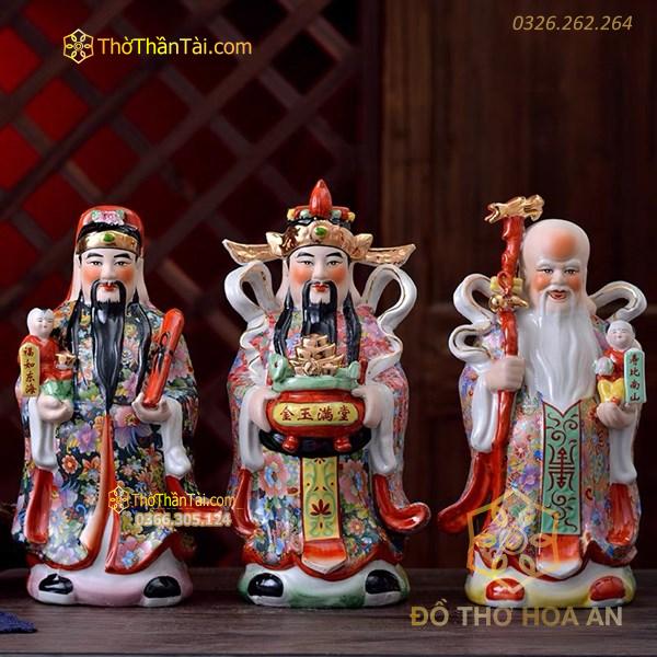 Bộ Tam Đa Phúc Lộc Thọ Sứ Giang Tây