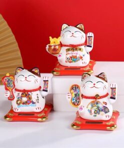 Mèo Thần Tài Năng Lượng 10cm