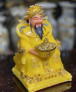 Tượng Thần Phát/ Tượng Triệu Công Minh Phú Qúy Bột Đá Vàng Thạch Anh