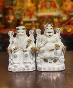 Tượng Thần Tài Thổ Địa Sứ Trắng