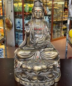Tượng Phật Bà Quan Âm Tọa Sen Đồng Hun