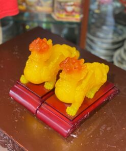 Cặp Tỳ Hưu Phong Thủy Bột Đá Vàng