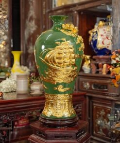 Mai Bình Thuận Buồm Xuôi Gió Men Màu Dát Vàng