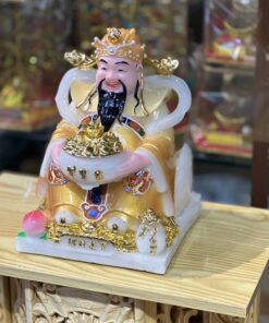 Tượng Thần Tiền/ Thần Phát Phú Quý Vàng Cam