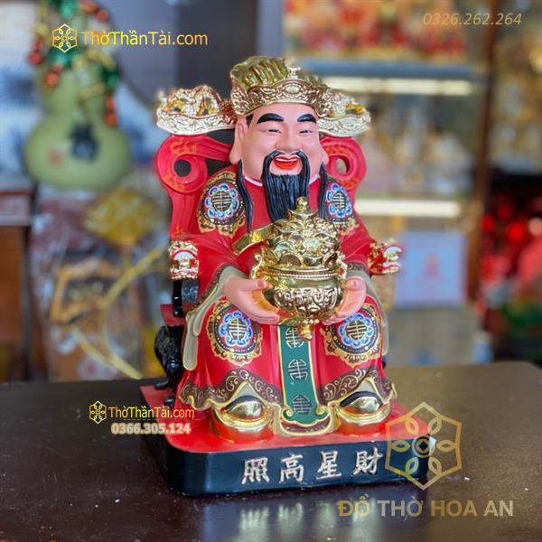 Tượng Thần Phát/ Tượng Thần Tiền Triệu Công Minh Composite Đỏ