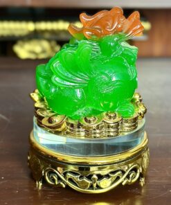Tỳ Hưu Phong Thuỷ Xoay Đế Kính Xanh